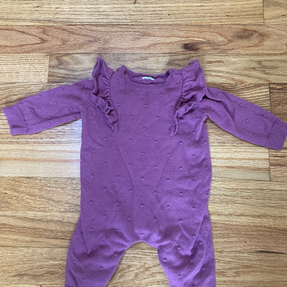 Label out 3-6 month baby cotton romper
